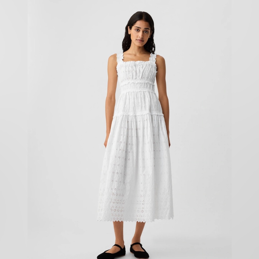 Gap x Doen Eyelet Midi Dress